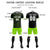 Custom Black Neon Green-White Soft Soccer Sets Jersey