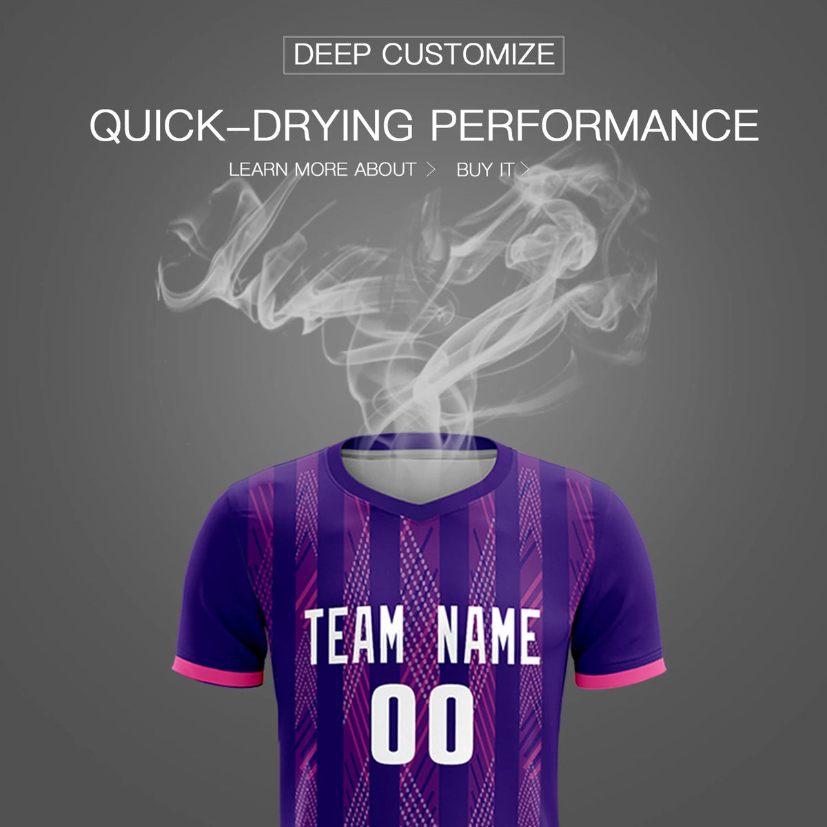 Custom Purple Pink-White Soft Soccer Sets Jersey