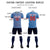 Custom Light Blue Red-White Soft Soccer Sets Jersey