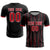 Custom Black Red-White Soft Soccer Sets Jersey