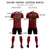 Custom Crimson Khaki-White Soft Soccer Sets Jersey