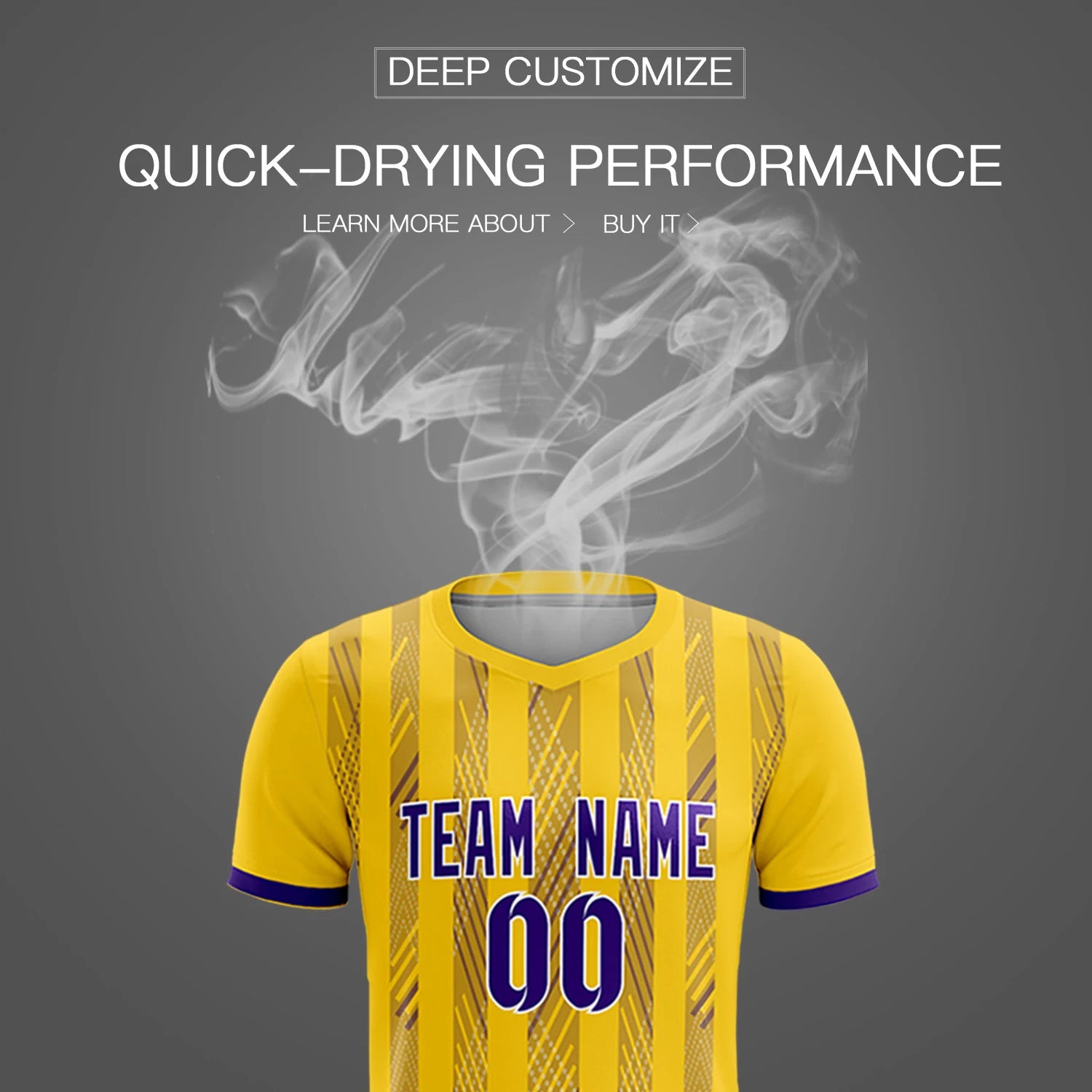 Custom Gold01 Purple-White Soft Soccer Sets Jersey