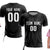 Custom Black Black-White Soft Soccer Sets Jersey