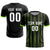 Custom Black Neon Green-White Soft Soccer Sets Jersey