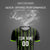 Custom Black Neon Green-White Soft Soccer Sets Jersey