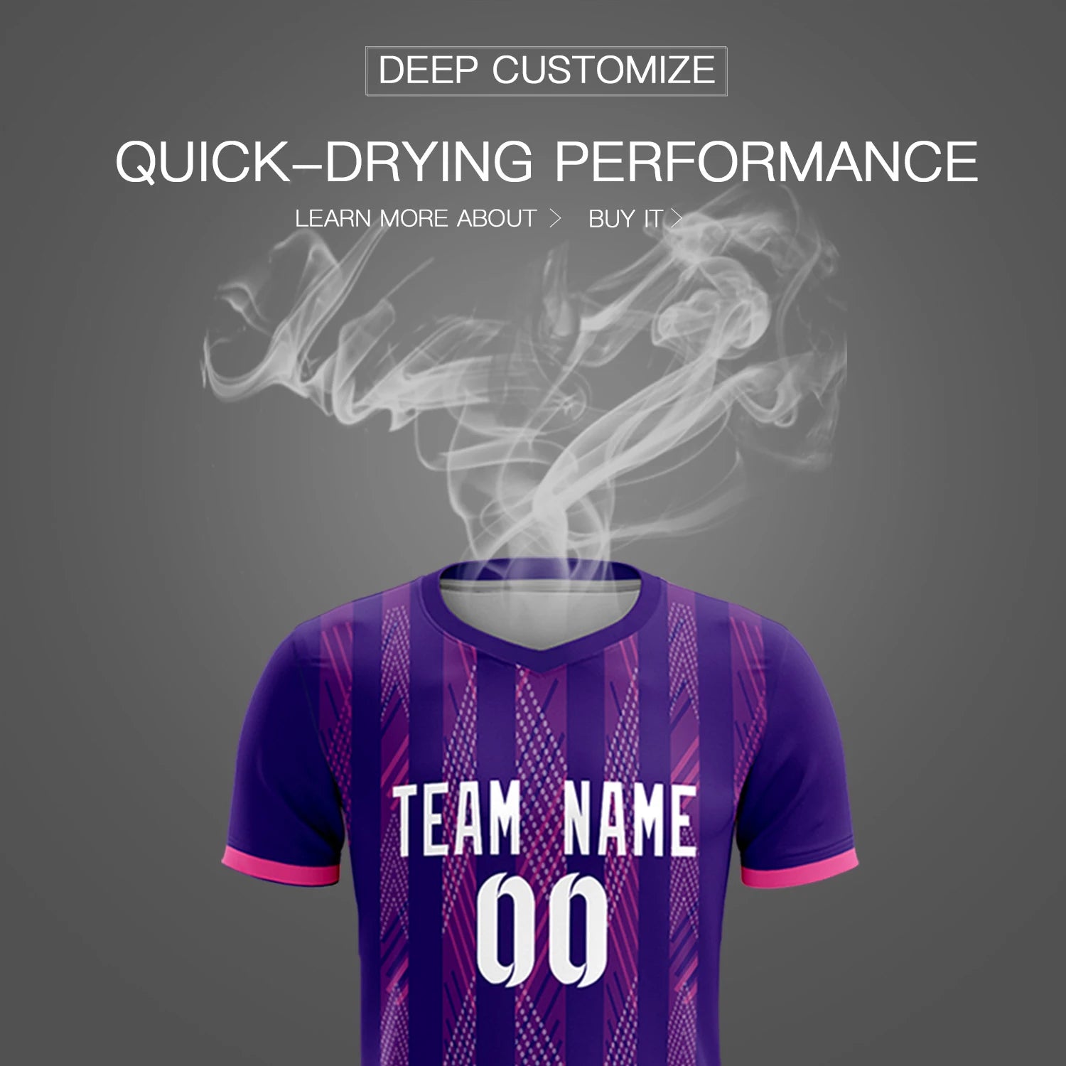 Custom Purple Pink-White Soft Soccer Sets Jersey