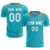 Custom Aqua Orange Printing Sportswear Soccer Sets Jersey