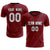 Custom Crimson Gray Printing Sportswear Soccer Sets Jersey