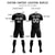 Custom Black Gray Printing Sportswear Soccer Sets Jersey