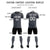 Custom Dark Gray Black Printing Sportswear Soccer Sets Jersey