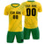 Custom Gold01 Kelly Green Printing Sportswear Soccer Sets Jersey