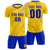 Custom Gold01 Royal Blue Printing Sportswear Soccer Sets Jersey