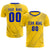 Custom Gold01 Royal Blue Printing Sportswear Soccer Sets Jersey