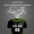 Custom Black Neon Green Printing Sportswear Soccer Sets Jersey