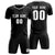 Custom Black Gray Printing Sportswear Soccer Sets Jersey