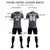 Custom Dark Gray Gray Printing Sportswear Soccer Sets Jersey