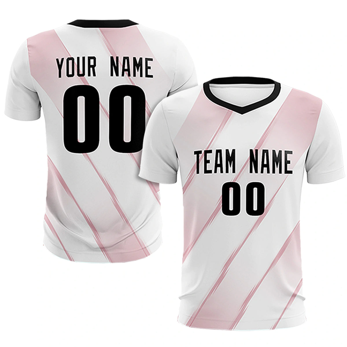 Custom White Red Printing Sportswear Soccer Sets Jersey
