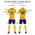 Custom Gold01 Purple Printing Sportswear Soccer Sets Jersey