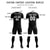 Custom Black Gray Printing Sportswear Soccer Sets Jersey