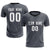 Custom Dark Gray Gray Printing Sportswear Soccer Sets Jersey