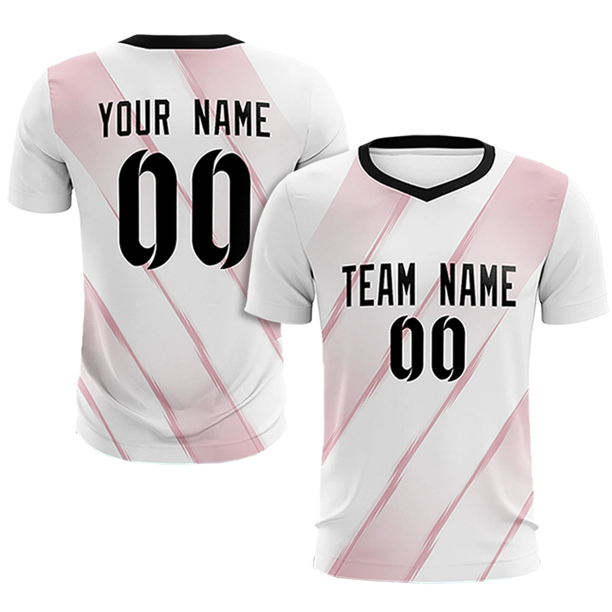 Custom White Red Printing Sportswear Soccer Sets Jersey