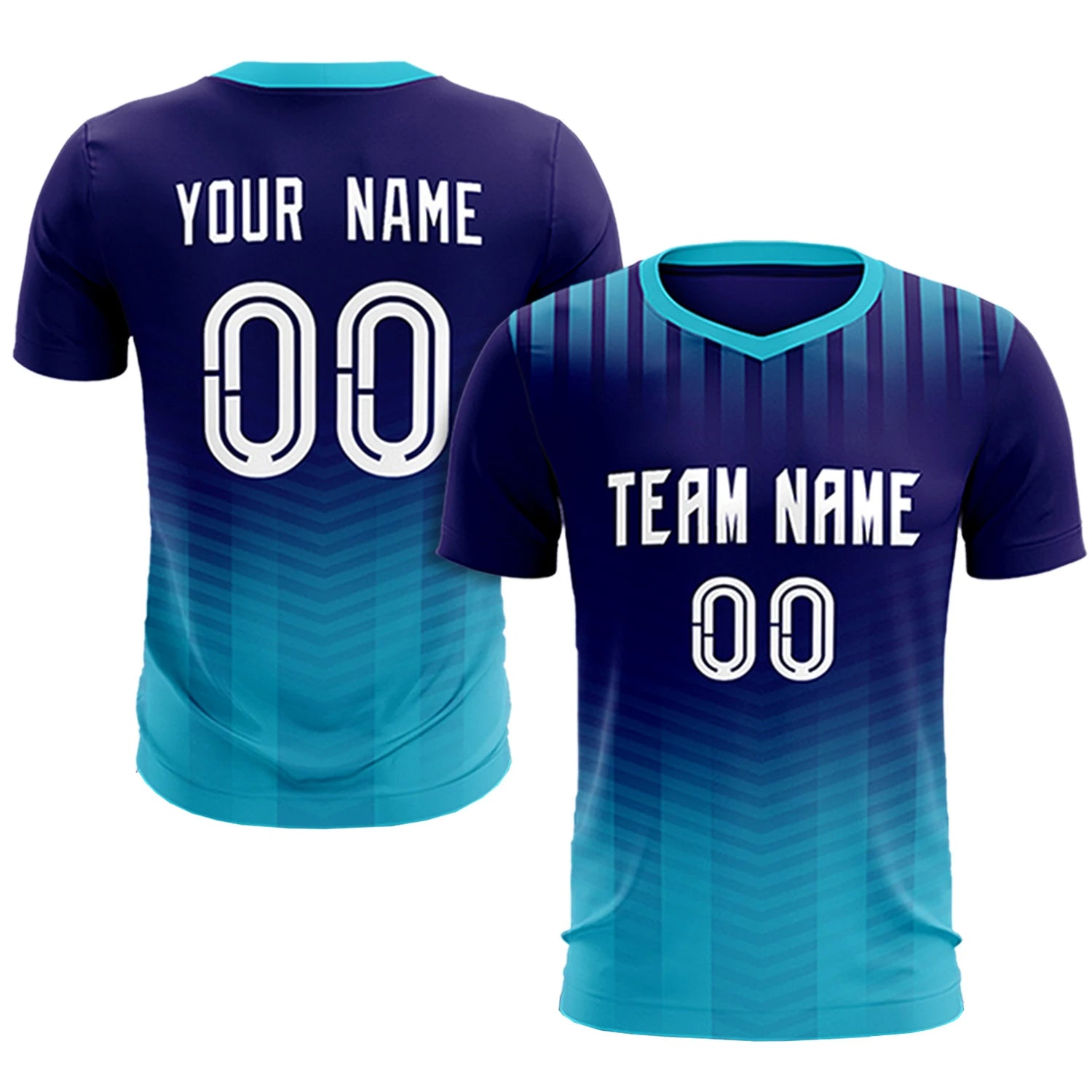 Custom Purple Sky Blue Soft Training Uniform Soccer Sets Jersey