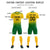 Custom Gold01 Kelly Green Soft Training Uniform Soccer Sets Jersey