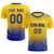 Custom Gold01 Royal Blue Soft Training Uniform Soccer Sets Jersey