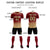 Custom Crimson Khaki Soft Training Uniform Soccer Sets Jersey