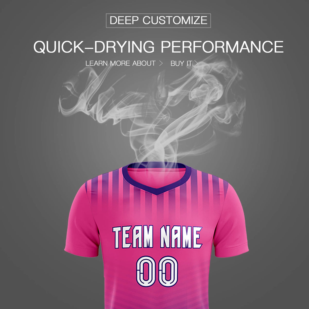 Custom Pink Purple Soft Training Uniform Soccer Sets Jersey