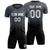 Custom Dark Gray Black Soft Training Uniform Soccer Sets Jersey