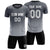 Custom Dark Gray Gray Soft Training Uniform Soccer Sets Jersey