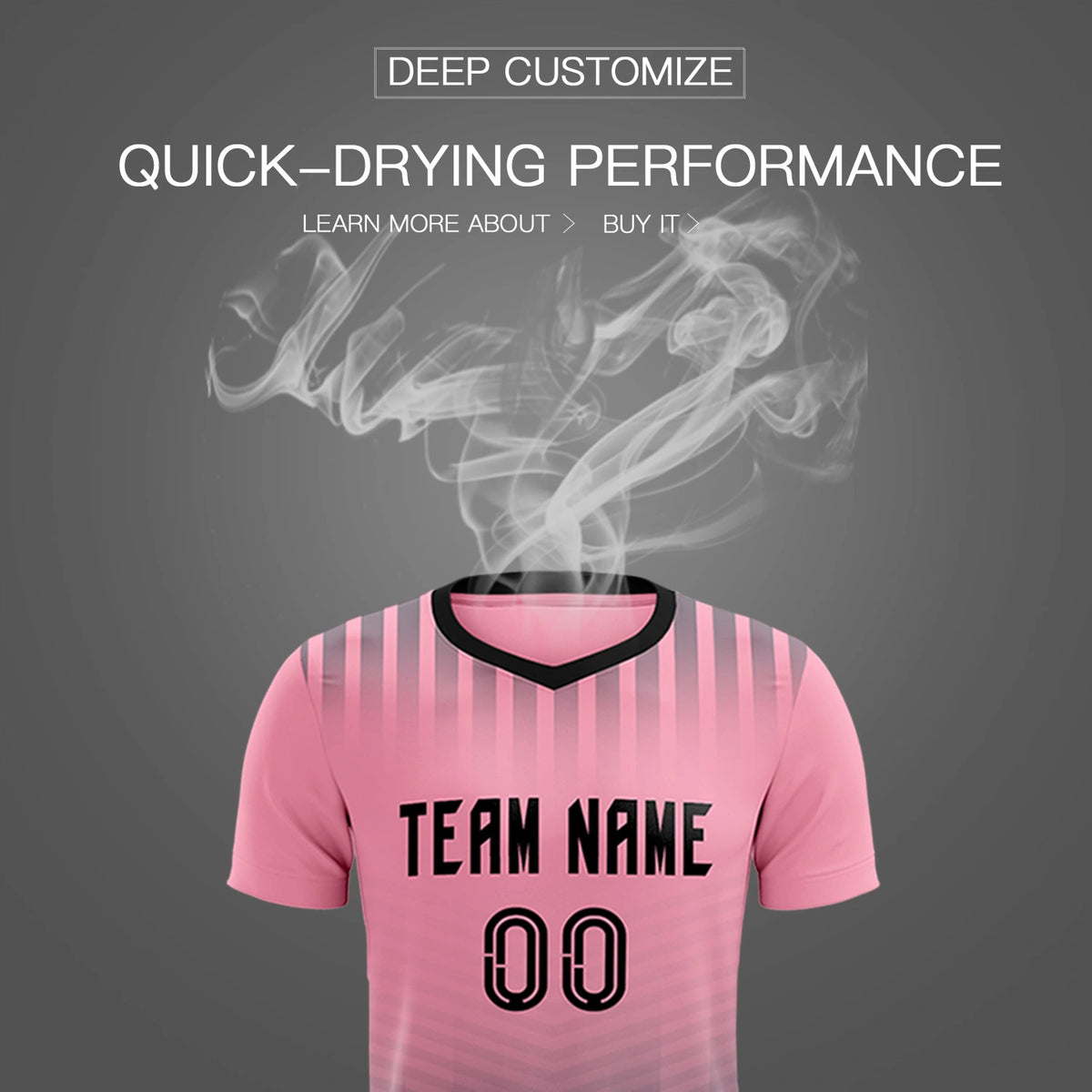 Custom Light Pink Gray Soft Training Uniform Soccer Sets Jersey