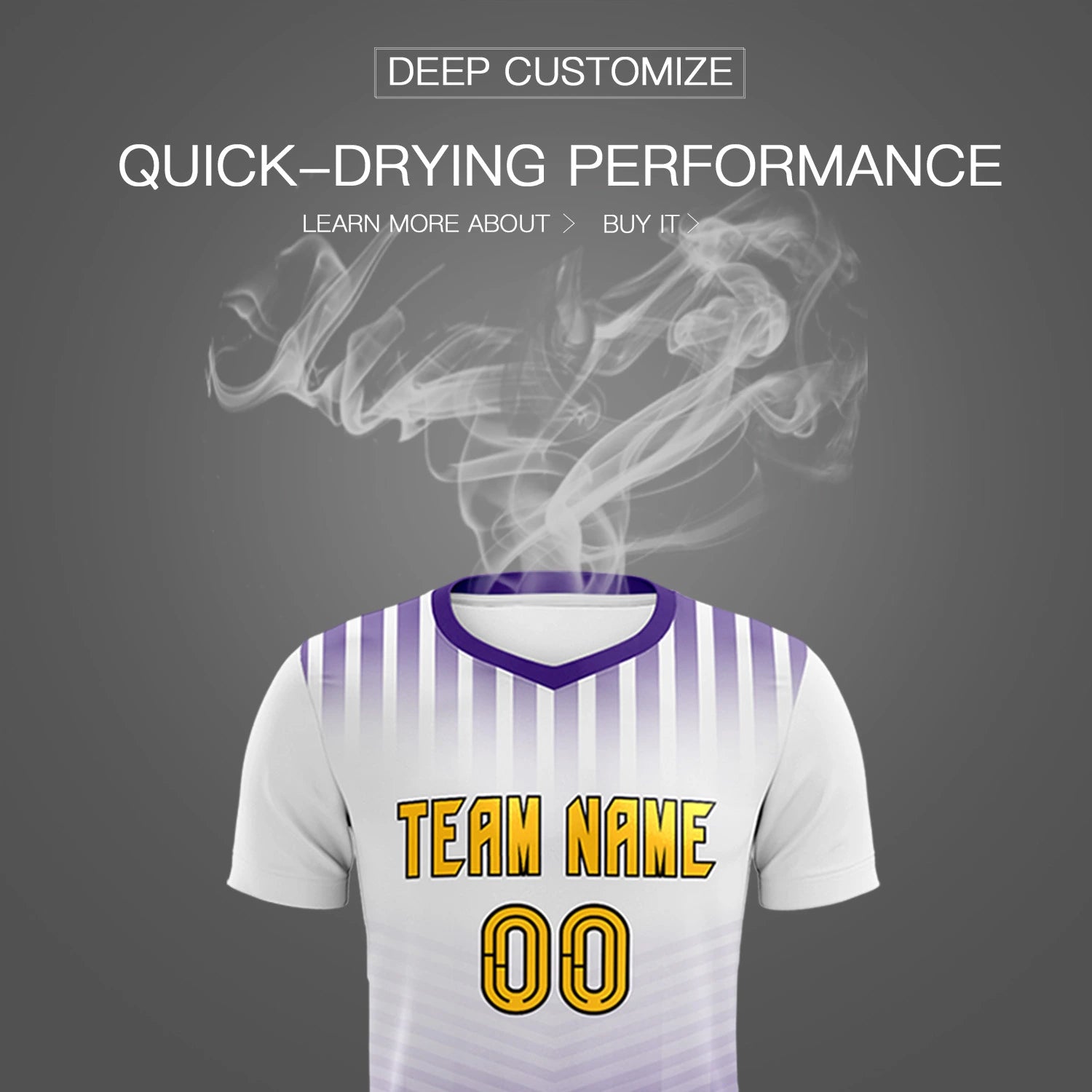 Custom White Purple Soft Training Uniform Soccer Sets Jersey