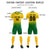 Custom Gold01 Kelly Green Soft Training Uniform Soccer Sets Jersey