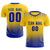 Custom Gold01 Royal Blue Soft Training Uniform Soccer Sets Jersey