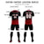 Custom Black Red Soft Training Uniform Soccer Sets Jersey