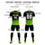 Custom Black Neon Green Soft Training Uniform Soccer Sets Jersey