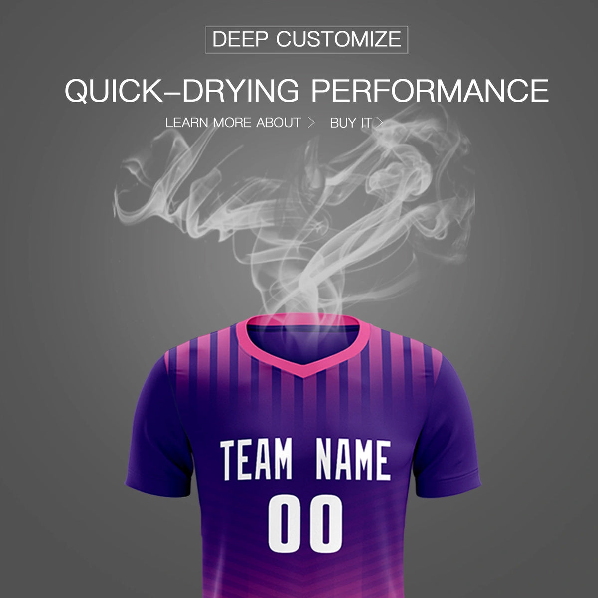 Custom Purple Pink Soft Training Uniform Soccer Sets Jersey