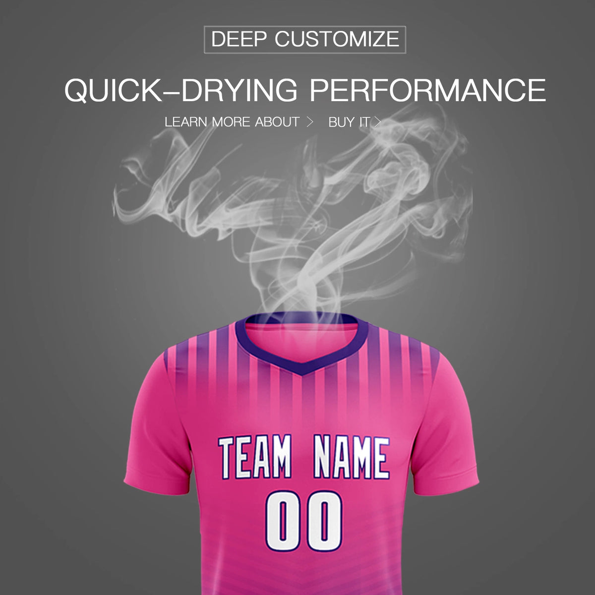 Custom Pink Purple Soft Training Uniform Soccer Sets Jersey