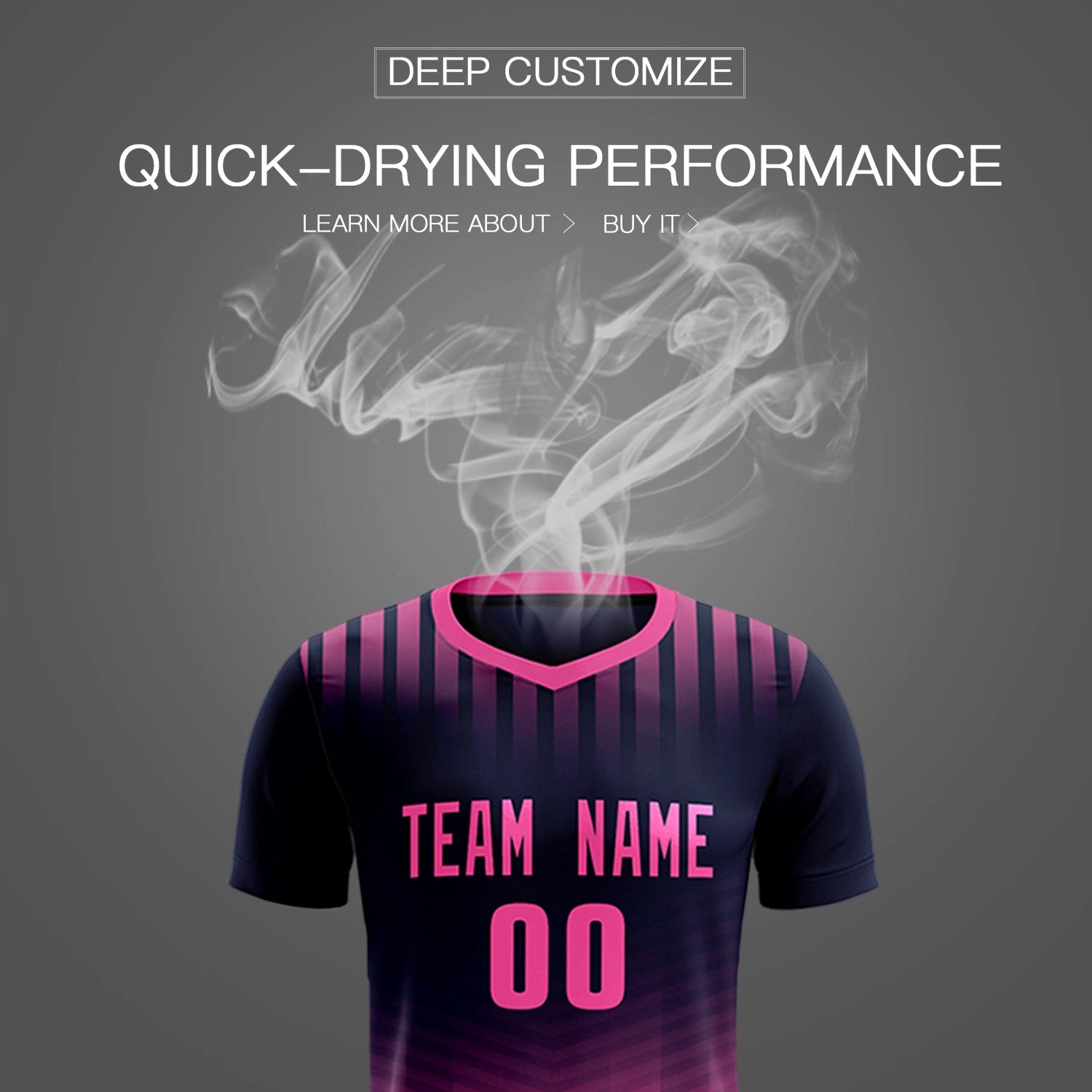 Custom Navy Pink Soft Training Uniform Soccer Sets Jersey
