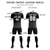 Custom Black Navy Soft Training Uniform Soccer Sets Jersey