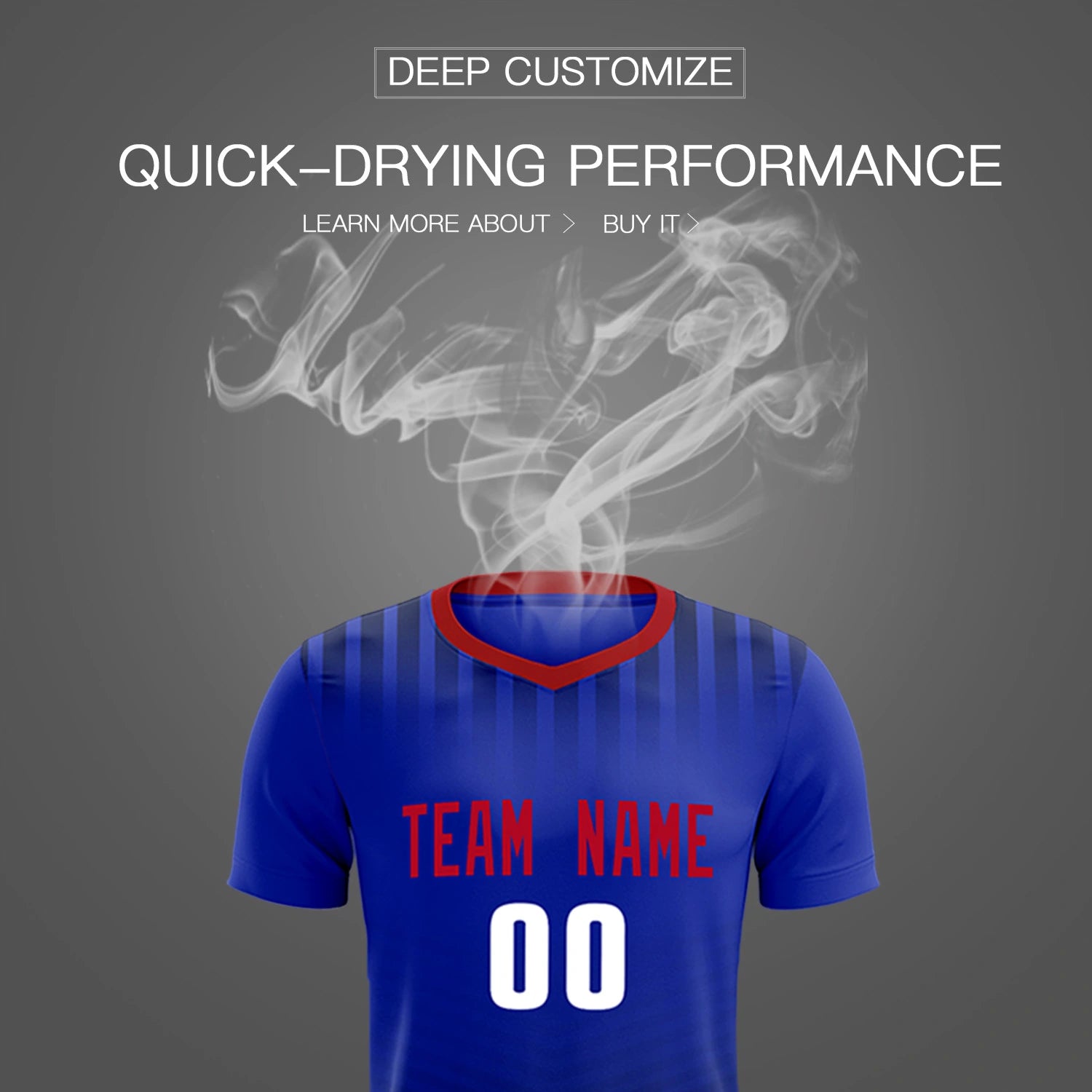 Custom Red Royal Blue Soft Training Uniform Soccer Sets Jersey