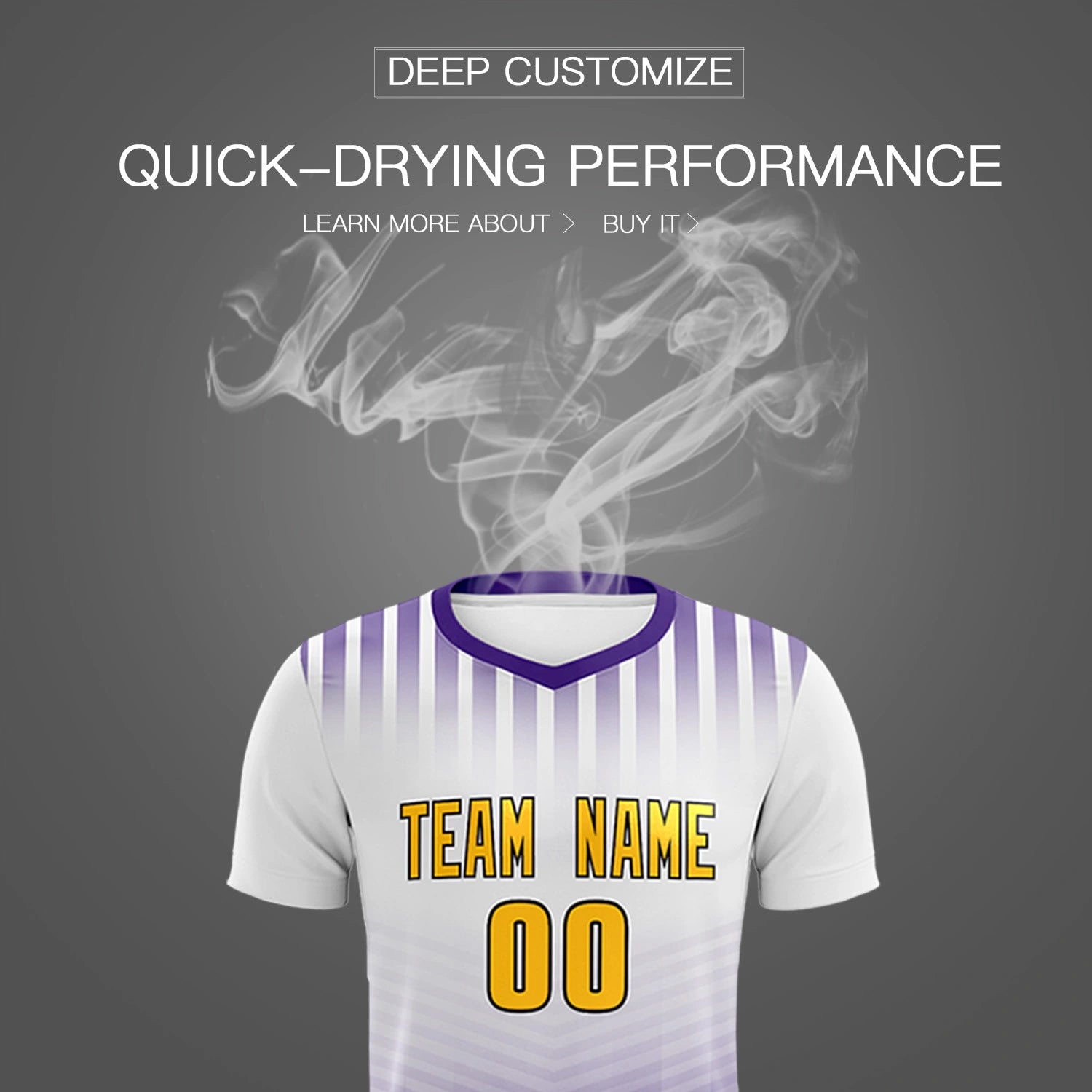 Custom White Purple Soft Training Uniform Soccer Sets Jersey