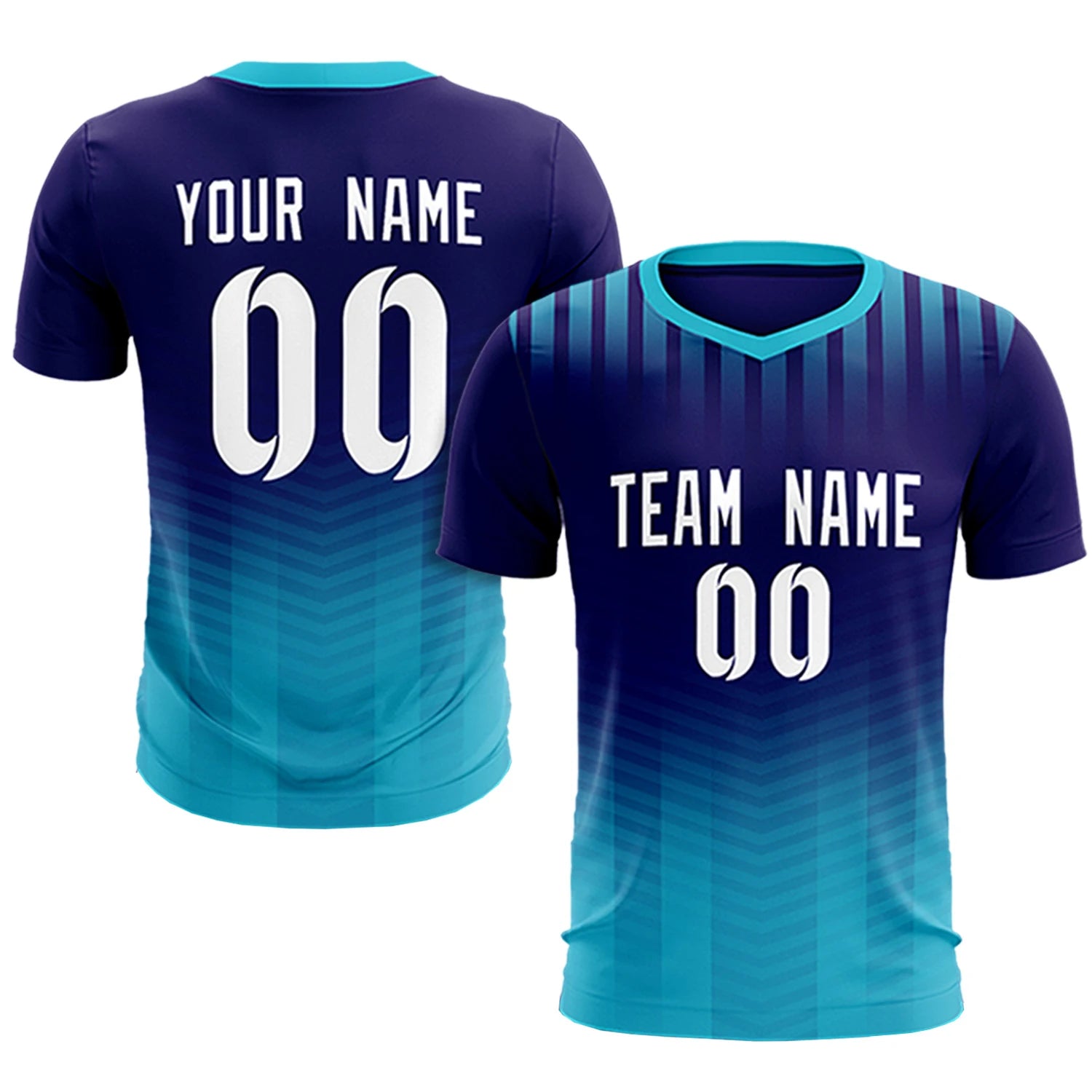 Custom Purple Sky Blue Soft Training Uniform Soccer Sets Jersey