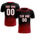 Custom Black Red Soft Training Uniform Soccer Sets Jersey