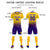 Custom Yellow Purple Soft Training Uniform Soccer Sets Jersey