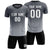 Custom Dark Gray Gray Soft Training Uniform Soccer Sets Jersey