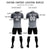 Custom Dark Gray Gray Soft Training Uniform Soccer Sets Jersey