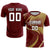 Custom Crimson Khaki-Old Gold Casual Printing Sportswear Soccer Sets Jersey